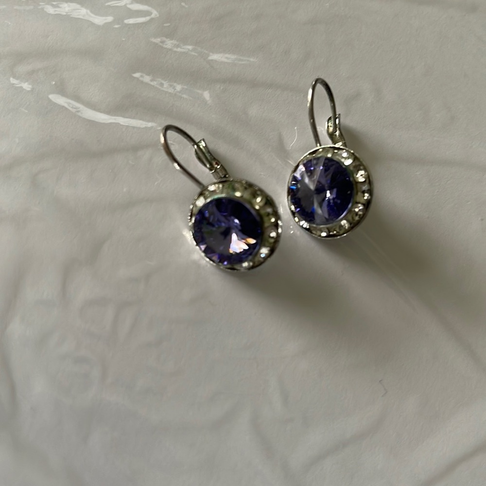 Silver tone earrings